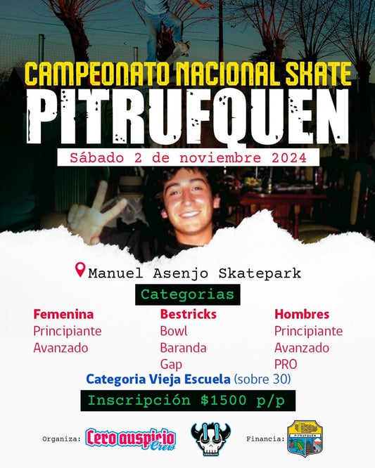 Campeonato Nacional skate " PITRUFQUEN " 2 de noviembre 2024