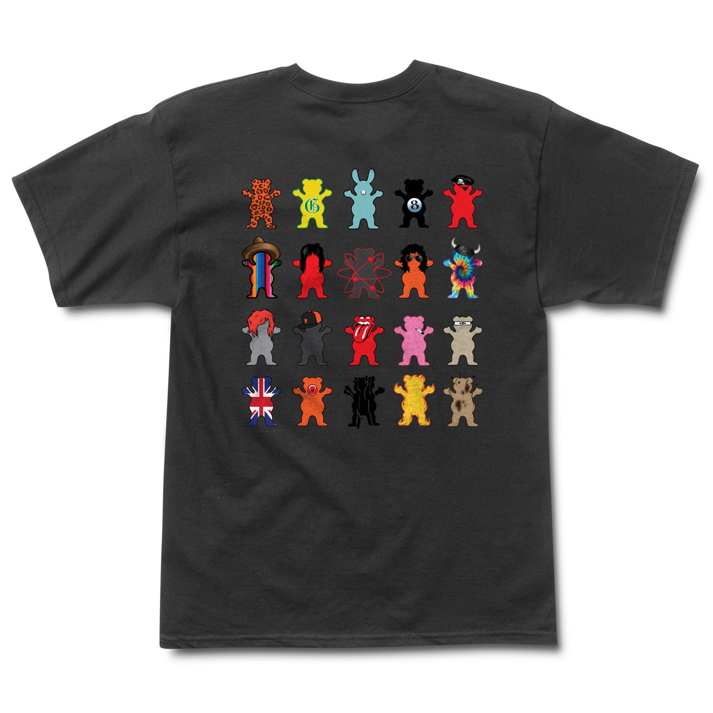 Polera Grizzly Rolling Deep SS Tee Negro