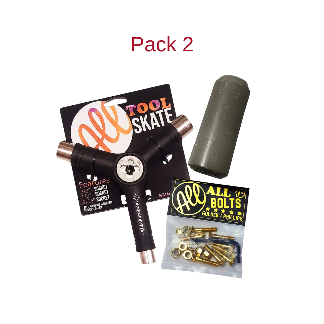 Pack navideño N°2 LLave Y + Santa vela + Pernos Gold