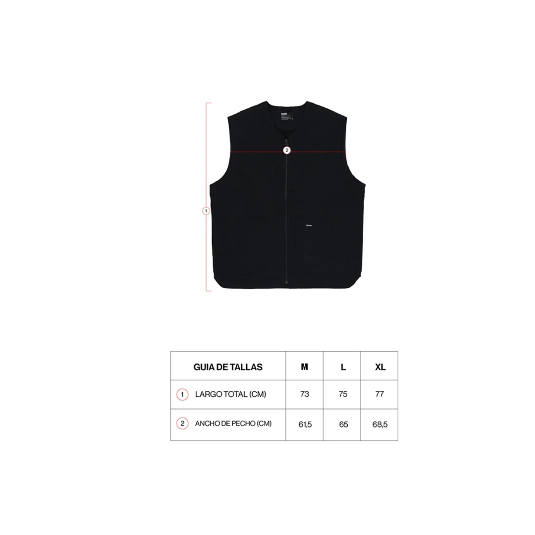 Vest half Below JACKET SIN MANGAS BLACK