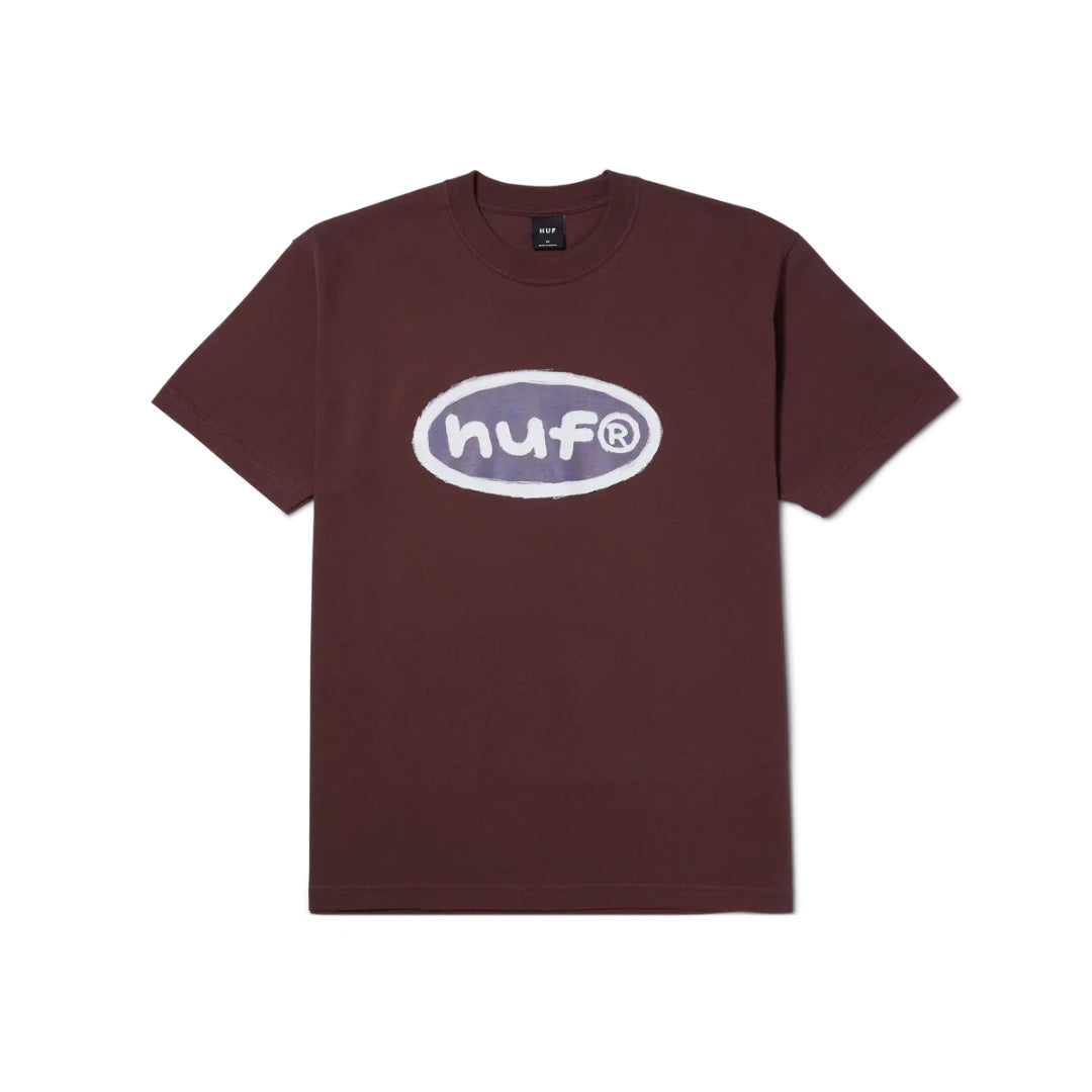 Polera Huf PENCILLED IN S/S TEE EGGPLANT