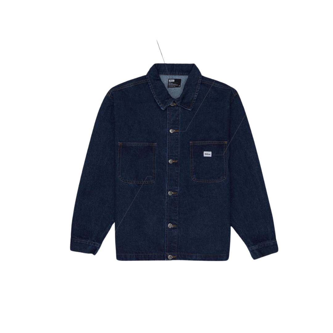 JACKET Below DENIM DRILL BLUE