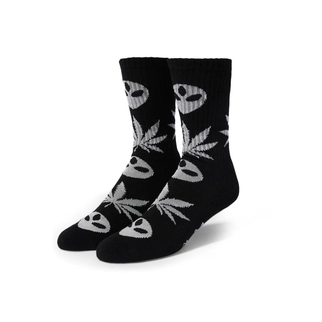 Calceta Huf x alien labs crew socks black