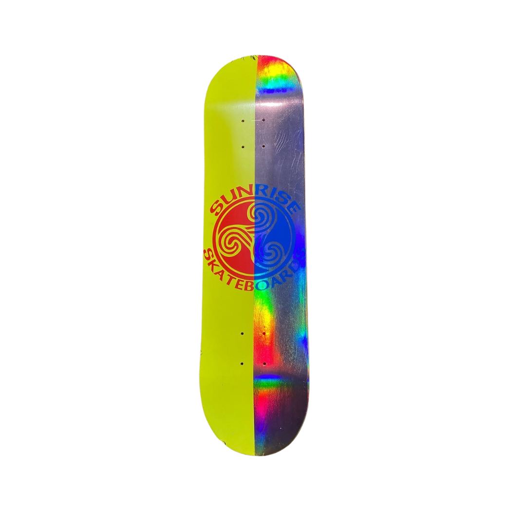 Sunrise Logo foil amarillo/metalic pink 8.0x32 OG SHAPE