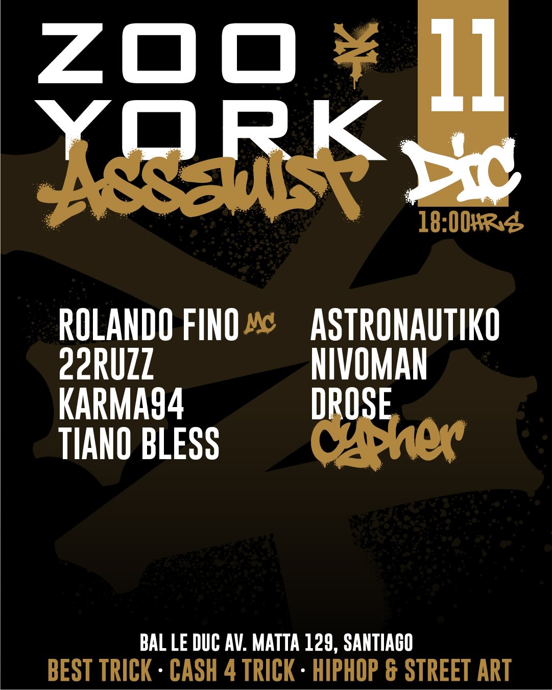 ZOOYORK ASSAULT  -- Jueves 11 de Diciembre 2025