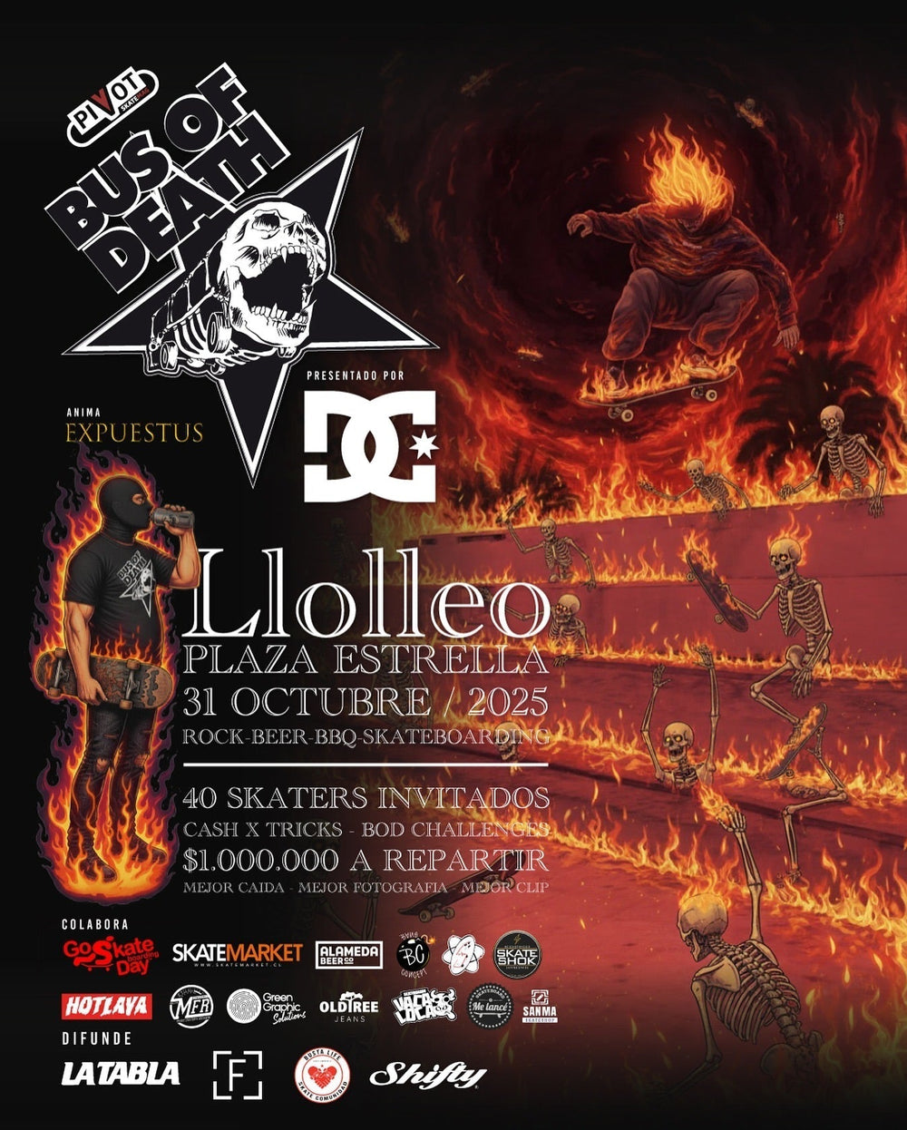 Bus Of Death - 31 de octubre Plaza Estrella LLolleo.