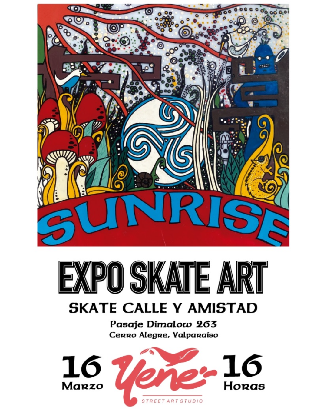 Los dejamos invitados a celebrar los 15 años de Sunrise Skateboards