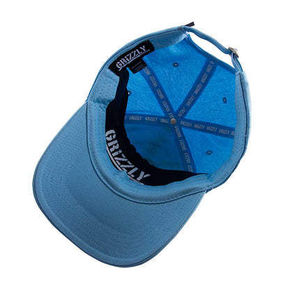Gorro Grizzly Griptape Dad Hat Curve OG Bear Mini Blue