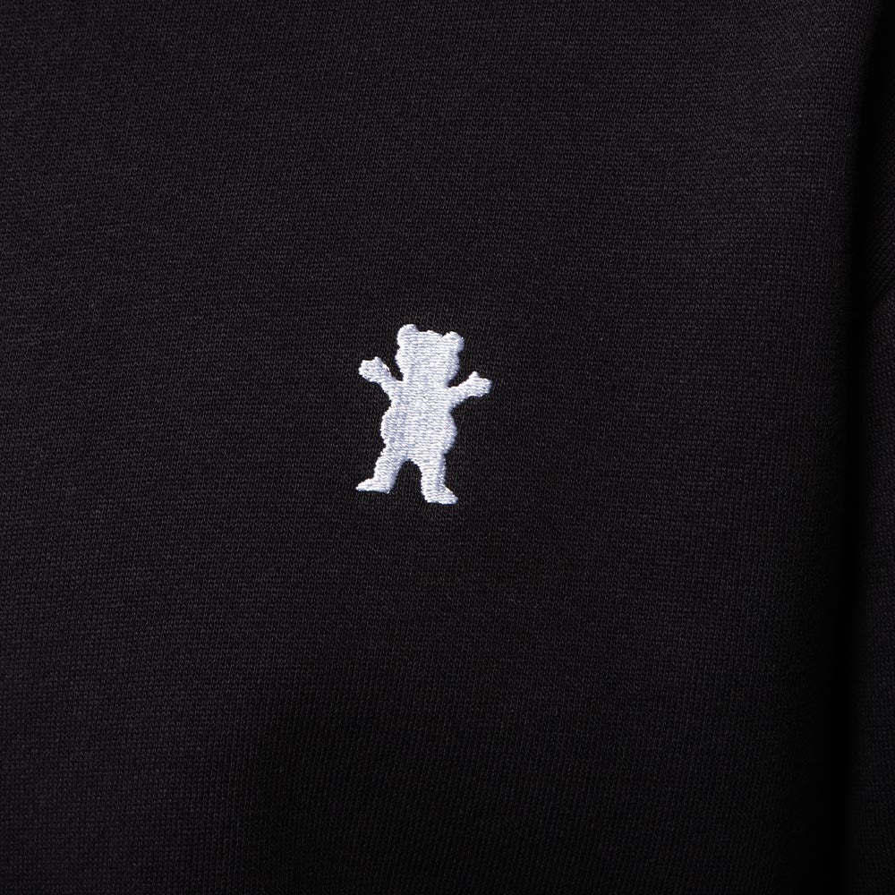 Poleron Crew neck embroidered og bear black white