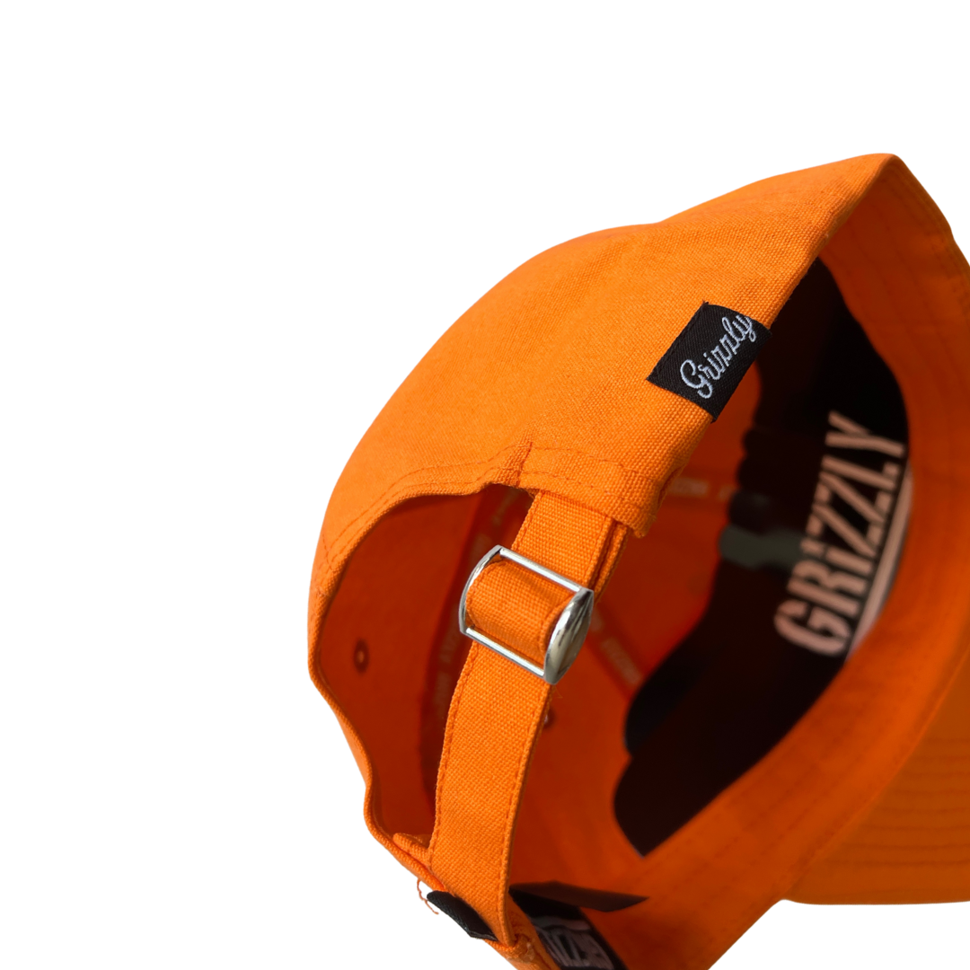 Jockey Grizzly OG BEAR MINI DAD HAT outline FRONT EMBROIDERY Orange