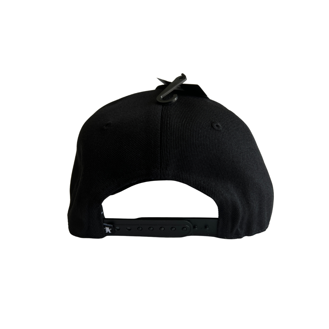 Jockey Grizzly 6 pannel CURVO ELASTICO HAT  EMBROIDERY Black