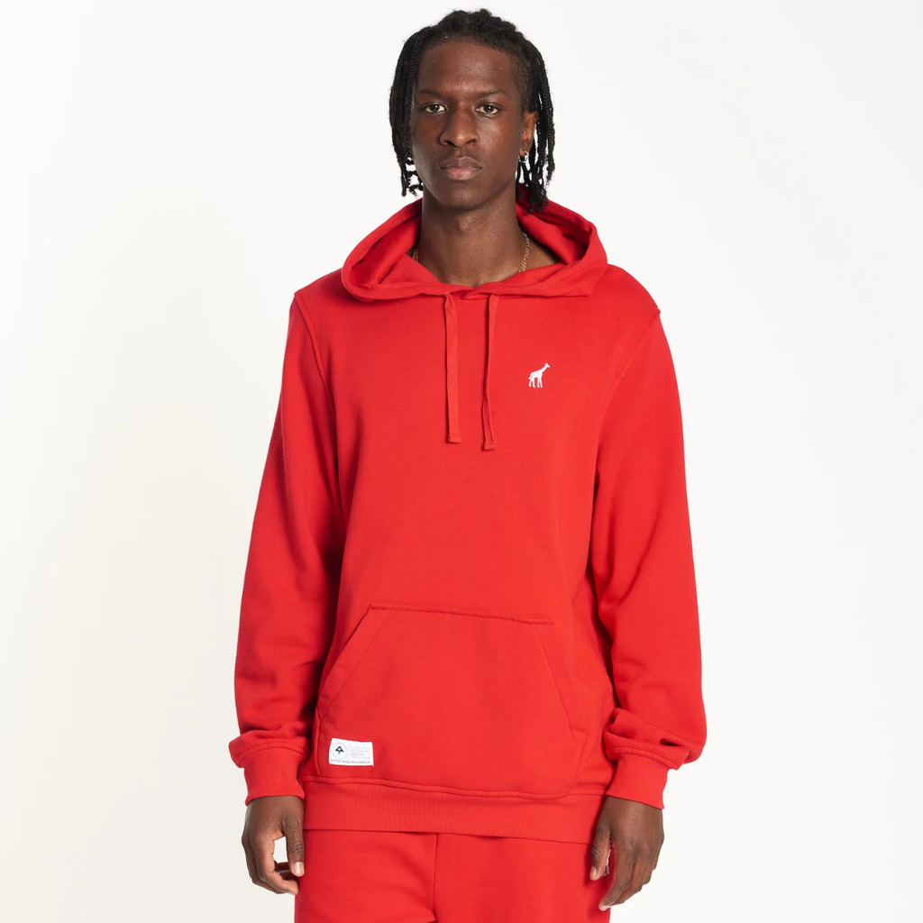 Poleron Lrg Rojo bordado Logo jirafa M