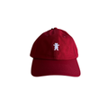Jockey Grizzly OG BEAR MINI DAD HAT FRONT DIRECT FLAT EMBROIDERY Burgundy