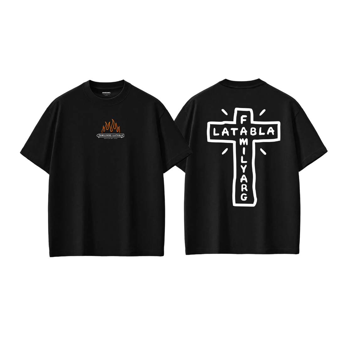 Polera Mc La tabla X Family arg CRUZ Negra