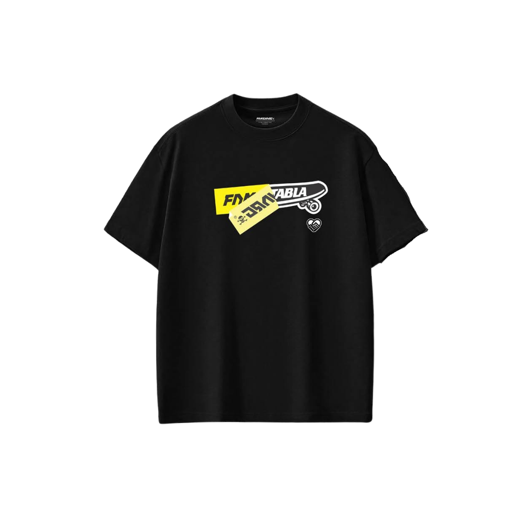 Polera Mc La tabla x Family arg STICKER Negro