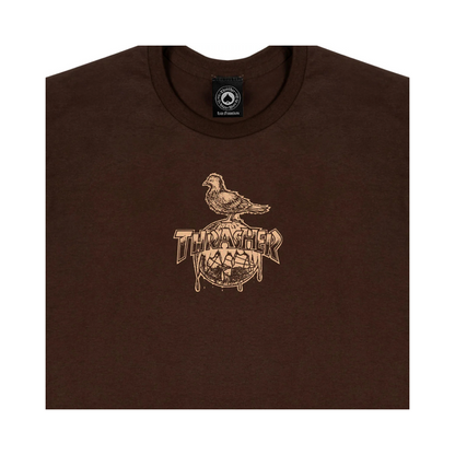 Thrasher x Anti hero  Polera Cover The Earth Dark Chocolate