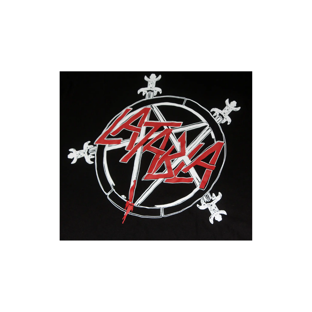 Polera La tabla Slayer tributo negra