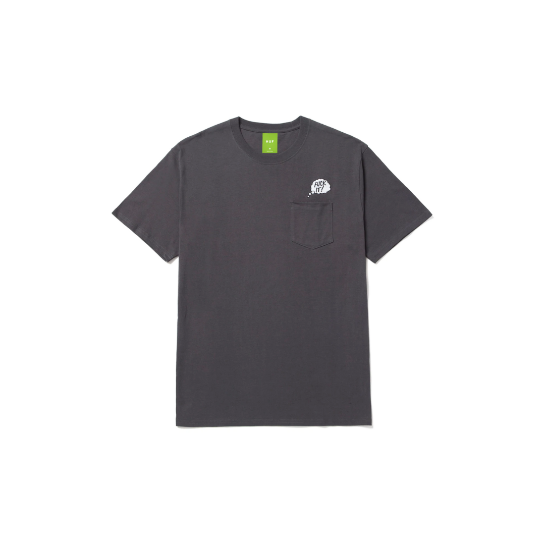 Polera Huf In the Pocket Charcoal