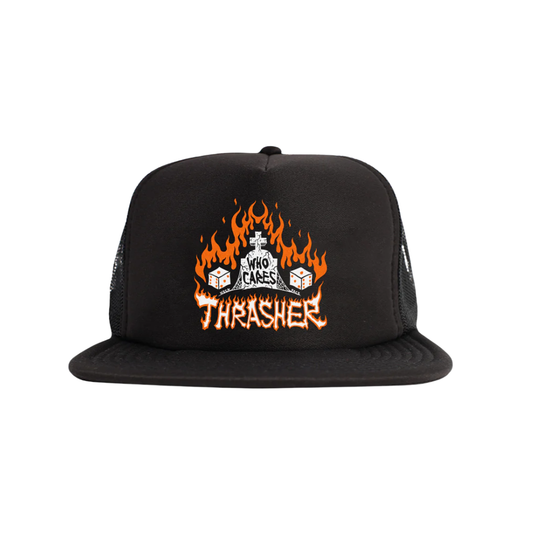 Thrasher - Snapback Who Cares By Neckface Trucker Black