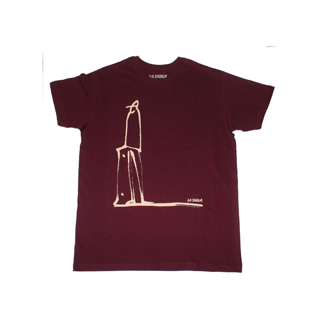 Polera La tabla Skate Burdeo - L