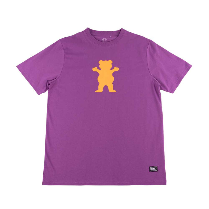 Polera Grizzly OG Bear morada y naranja