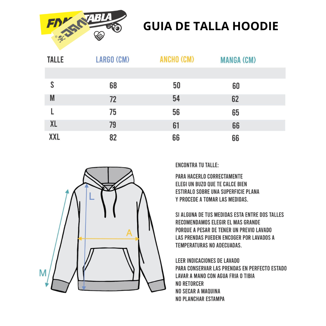 Poleron La tabla x Family arg Stickers Negro