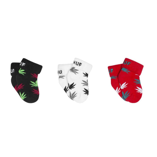 Huf baby seed socks black 3 pack