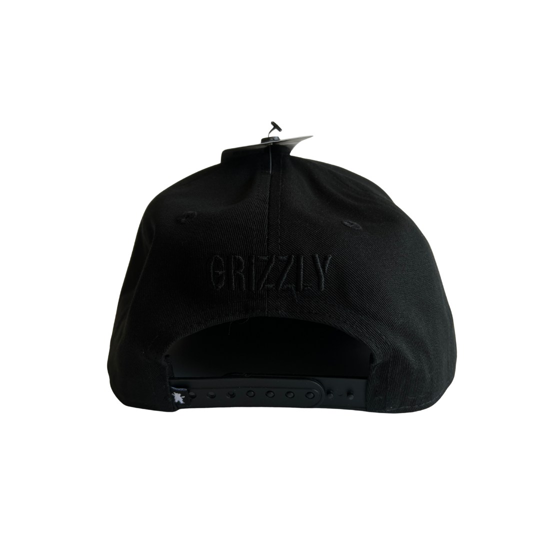 Jockey Grizzly OG BEAR SNAPBACK RAISED EMBROIDERY Black Black
