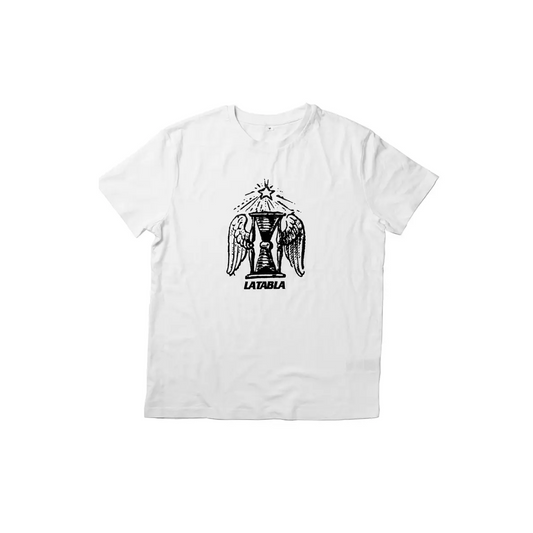 Polera La tabla Reloj  Blanca