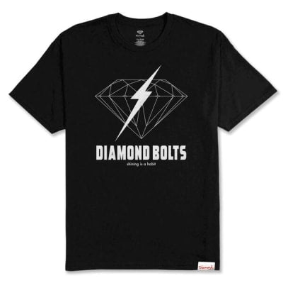 Polera Diamond Bolt Tee Black XXL