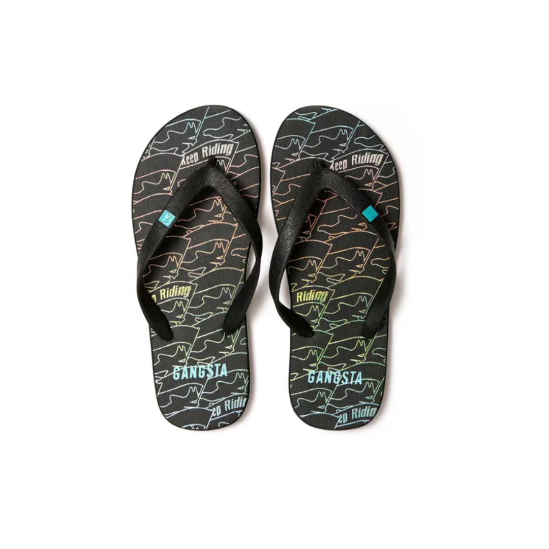 SANDALIA Gangsta FLIP FLOP CATFLAG BLACK