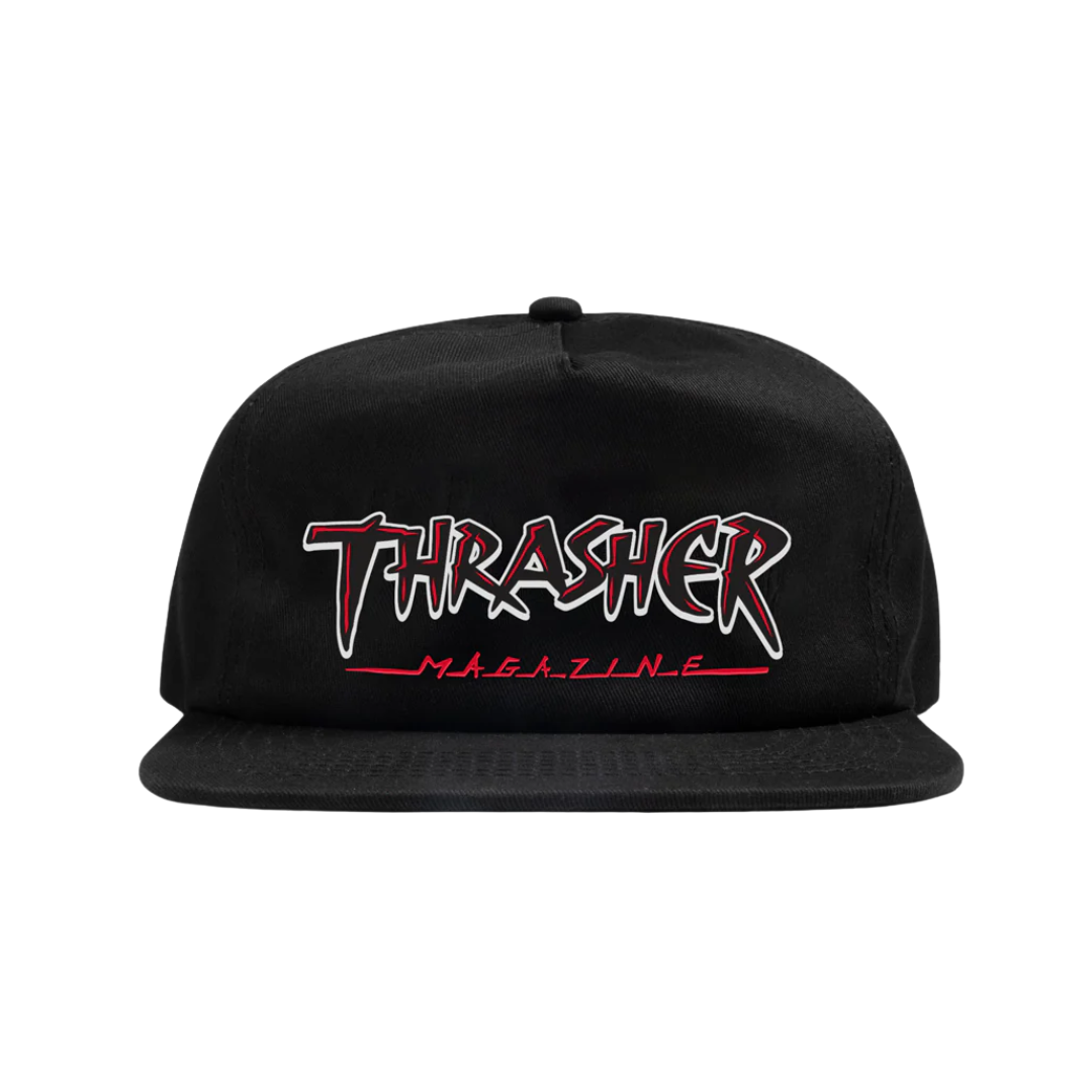 Thrasher Snapback Slash Black