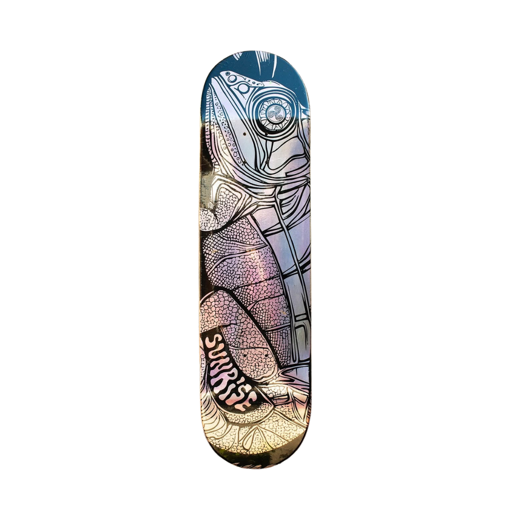 Tabla Sunrise Geko foil metalic pink 8.375x32 OG SHAPE