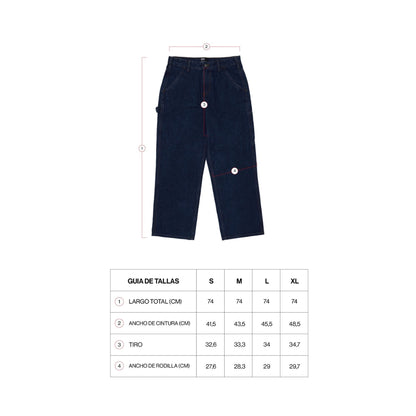 JEANS Below CARPENTER PANTS MARTEU BLACK