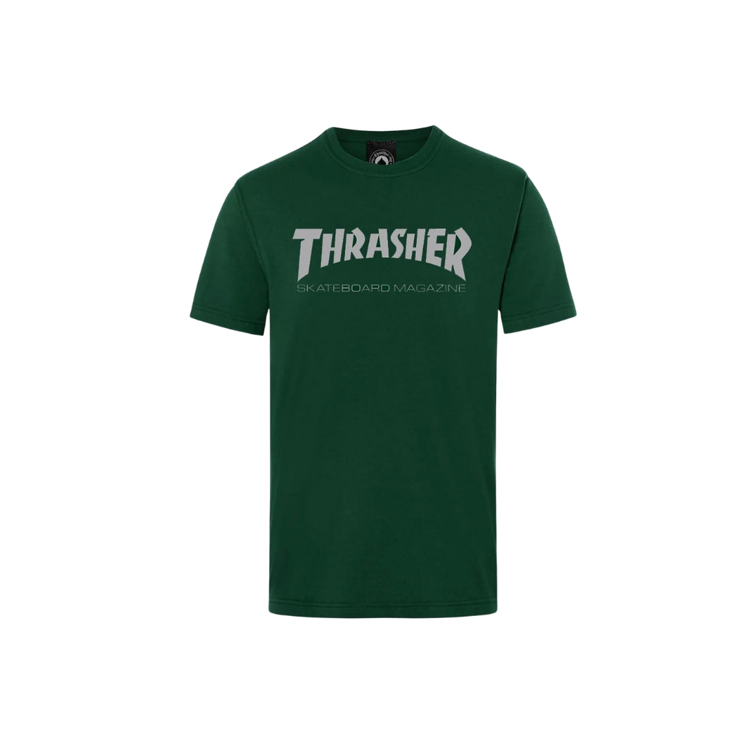 Polera Thrasher Skate Mag Green/Grey