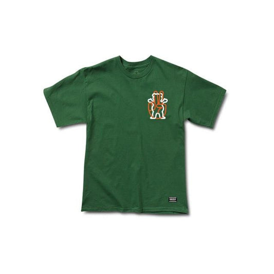 Polera Grizzly Peace Out SS Tee Green