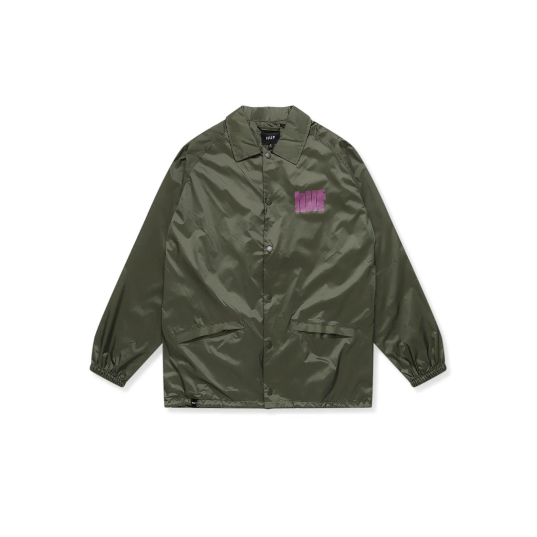 Jacket Huf HYDRATE ZIP COACHES  OLIVE