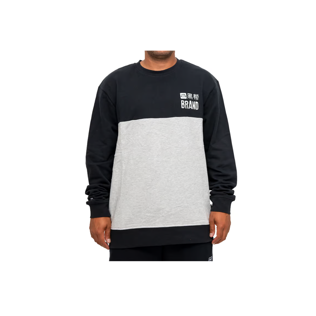 Crewneck Gangsta ss brand black Grey