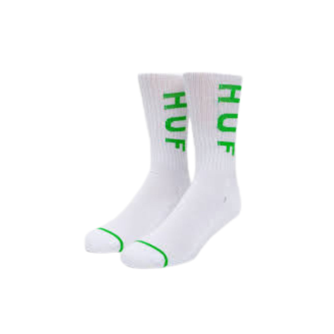 Calcetas Huf essential og logo sock White