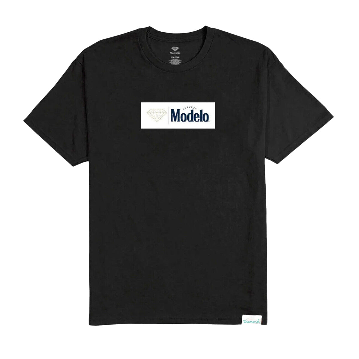 Polera DIAMOND X MODELO BOX LOGO TEE  Black