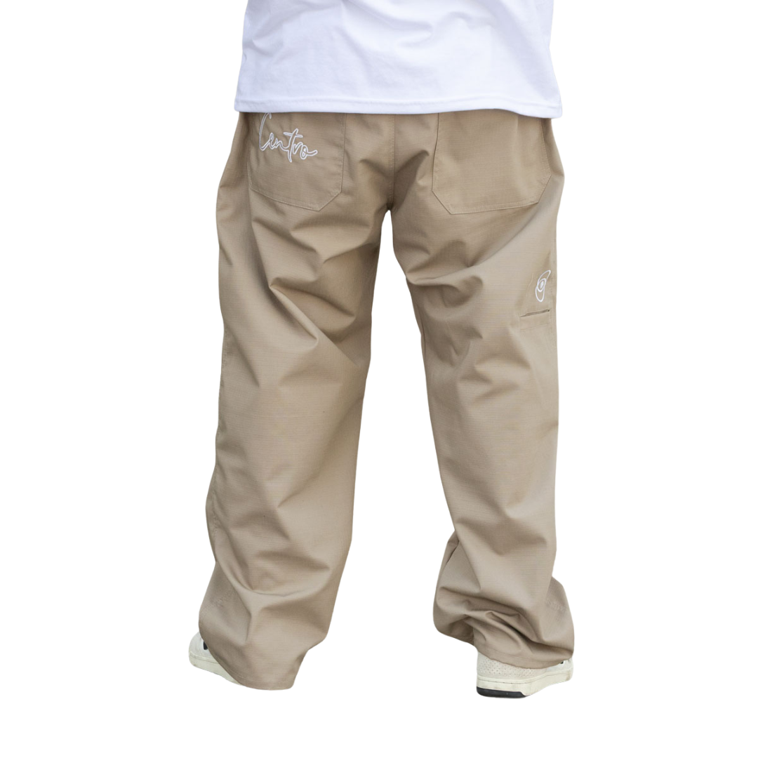 Pantalón Baggy Pant Centro Brand Beige