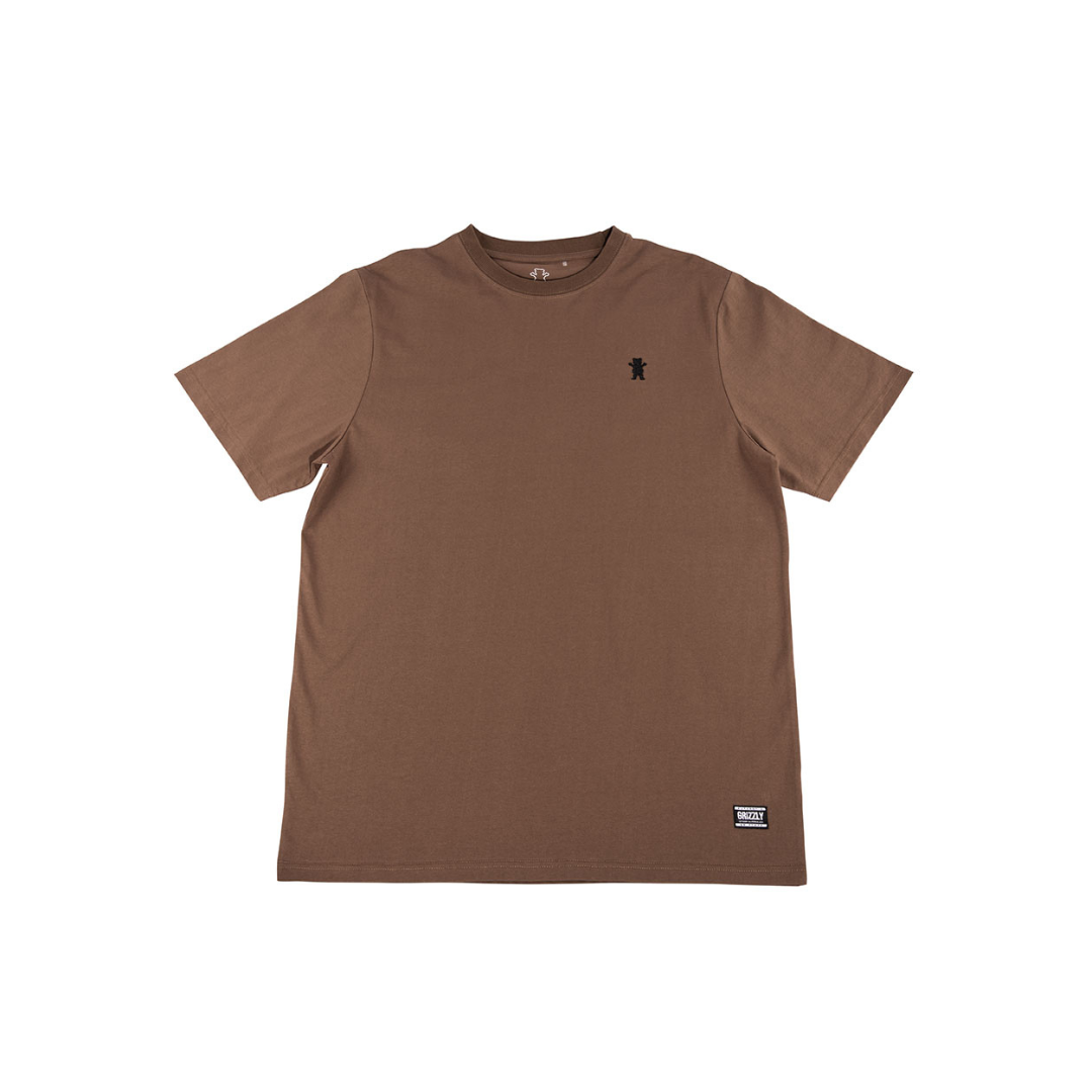 Polera Grizzly Griptape EMBROIDERED OG BEAR Cafe