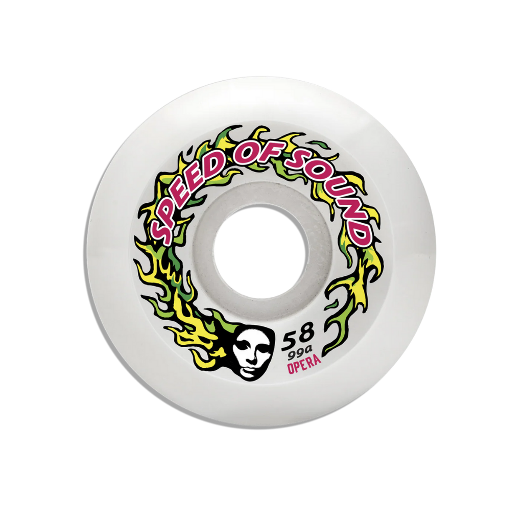 Ruedas de skate Opera - SOS Fire Mask Hardline Conical 99a - Candle White - 58mm