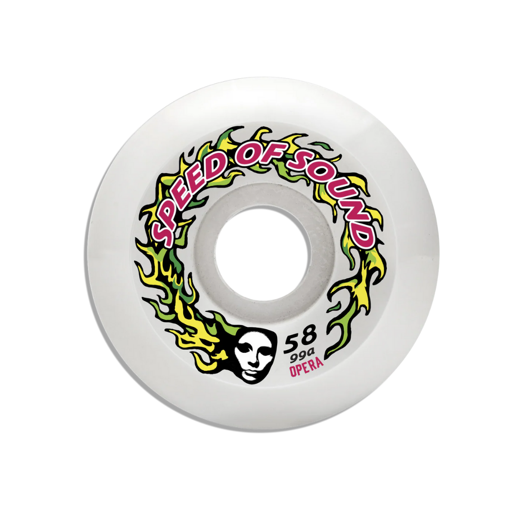 Ruedas de skate Opera - SOS Fire Mask Hardline Conical 99a - Candle White - 58mm