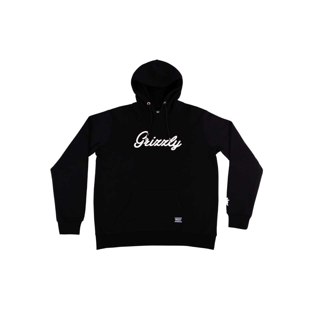 Polerón Grizzly Griptape Print Script Negro