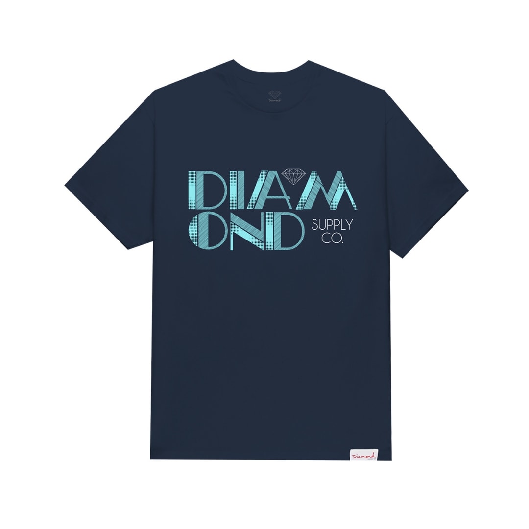 Polera Diamond Supply Retro Tone Navy