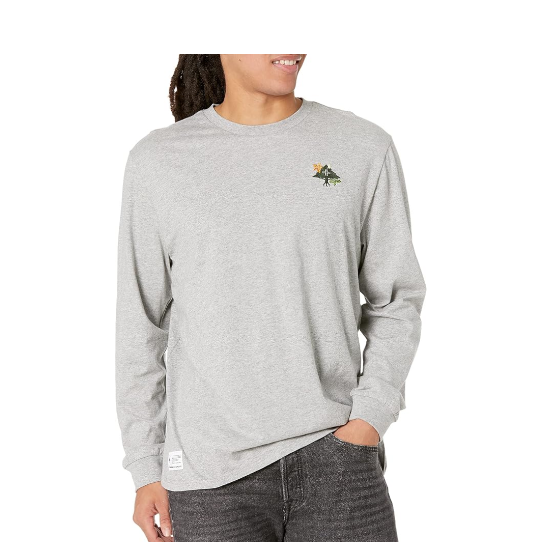 Polera Manga larga Lrg grey heather  L
