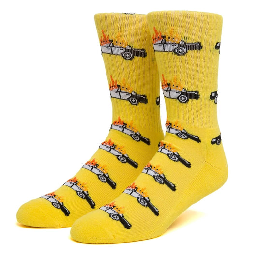 Huf CIVIL DISOBEDIENCE SOCK YELLOW