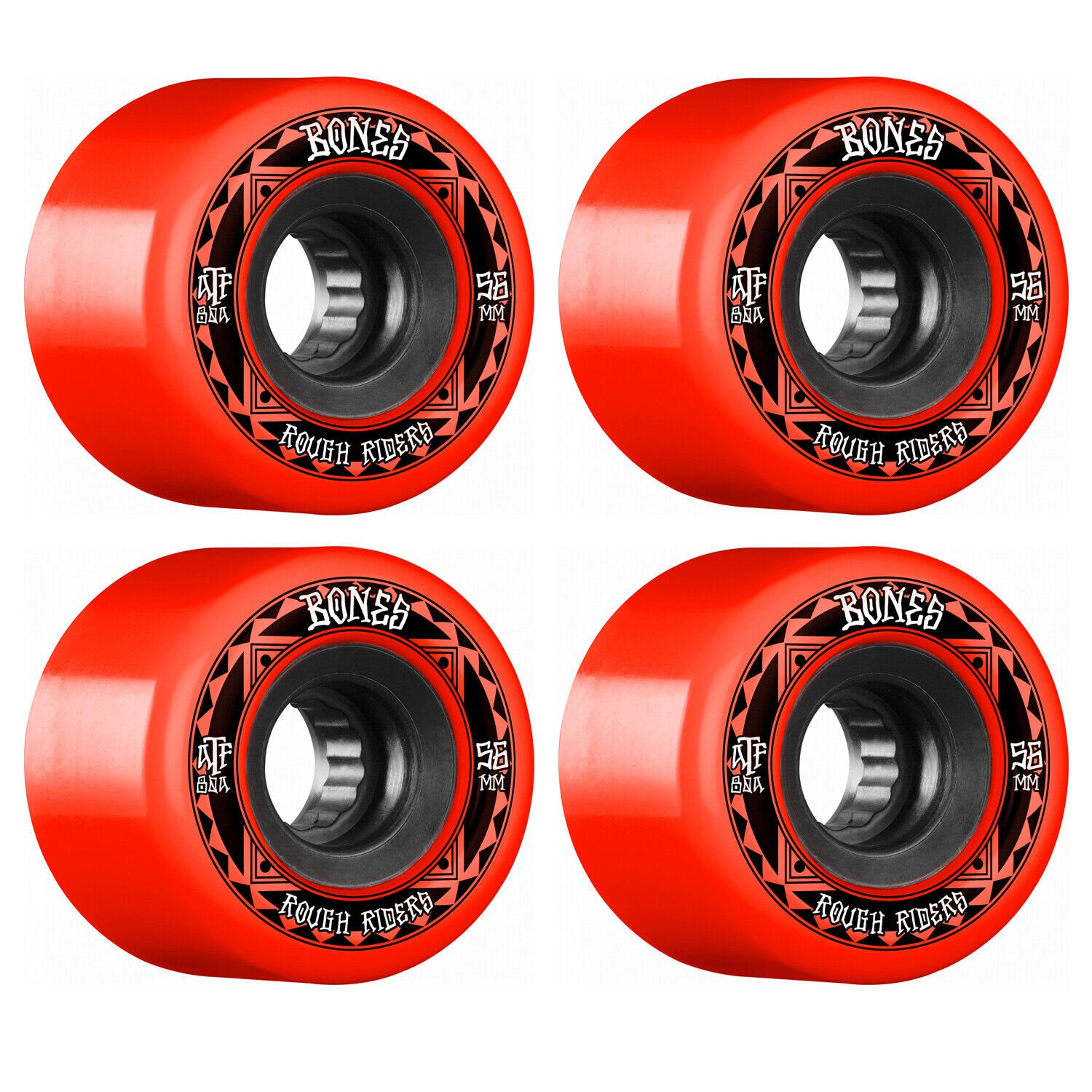 Ruedas Bones  ATF Rough rider runners red 59mm