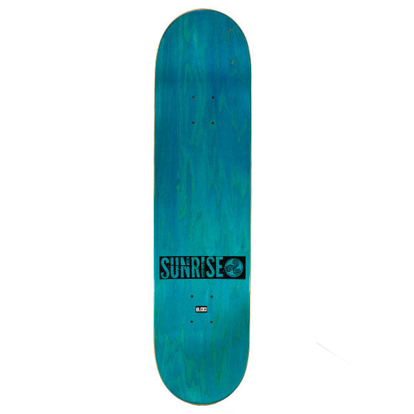 Tabla Sunrise Logo Letras Black blue Foil 8.0×32 OG Shape